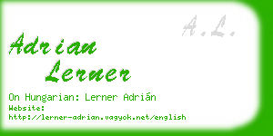 adrian lerner business card